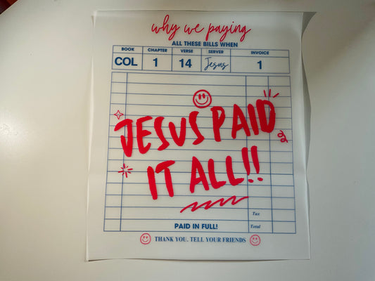 Jesus Paid It All!! HT