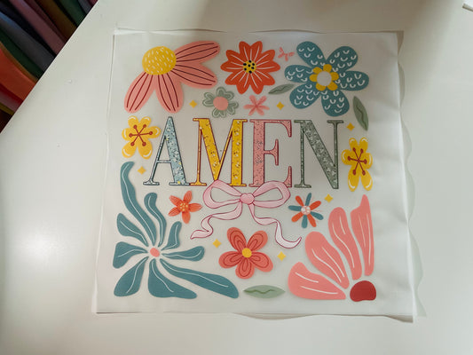 Pastel Floral Amen HT